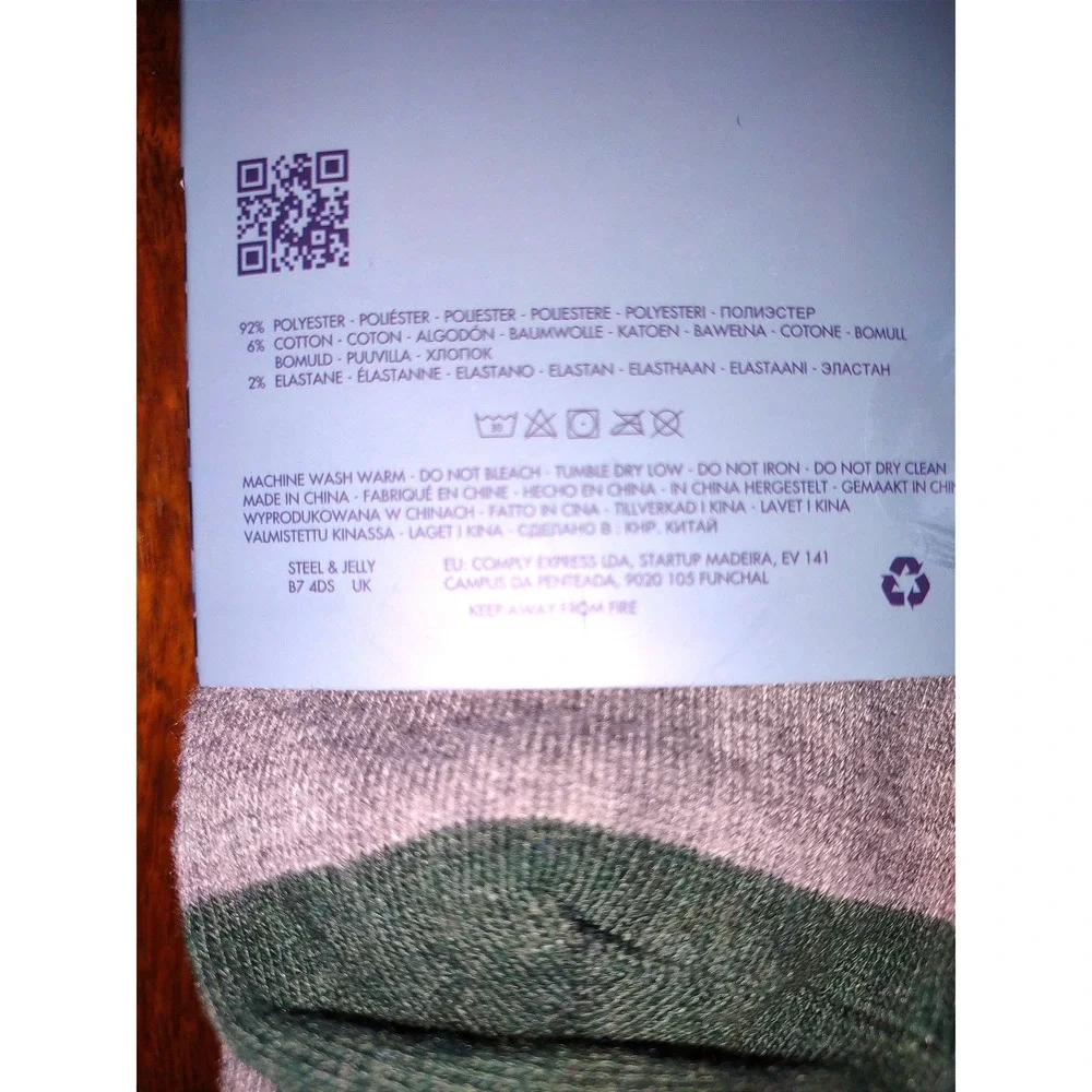 Steel & Jelly Mens Socks British Herringbone Green Grey UK 7-11 US 7-12 EU 40-45